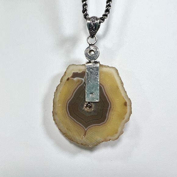 XL Solar Agate 🐉 Dragon 925 Gemstone Pendant - Picture 5 of 9